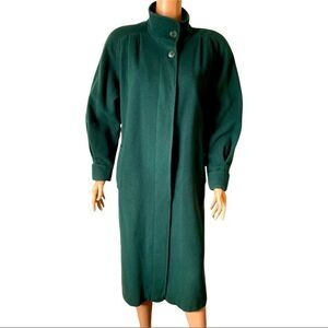 Ashley Scott Vintage 💯% Wool Trench Coat Petite SP